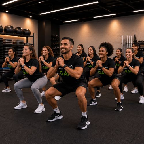 Turma Treinos GAP em ação — profissionais de Educação Física aplicando o método DIASFITNESS
